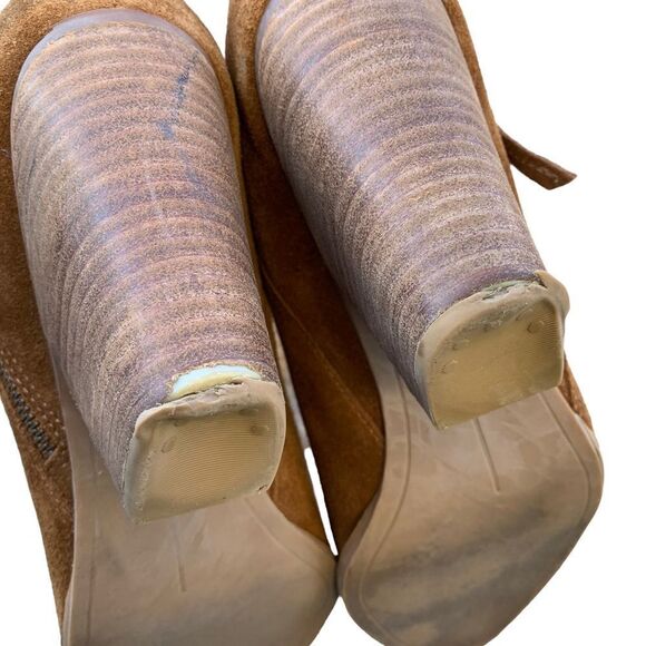 Dolce Vita Brown Suede Leather Ankle Booties Shoes Women’s size 11 boho Western - Picture 7 of 15